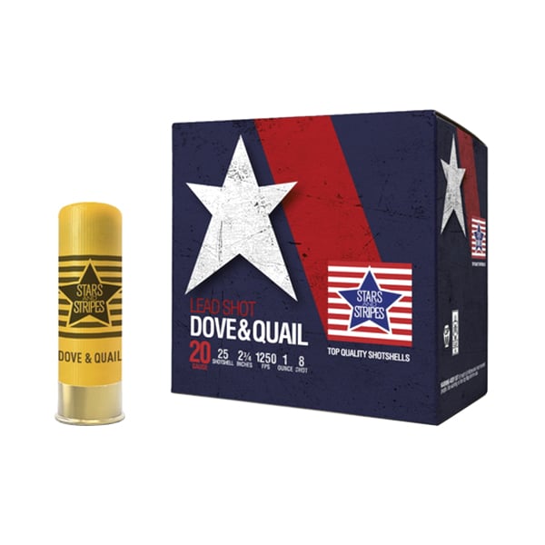 Stars and Stripes Dove & Quail 12 Gauge 2-3/4" #8 1 Ounce 25rds