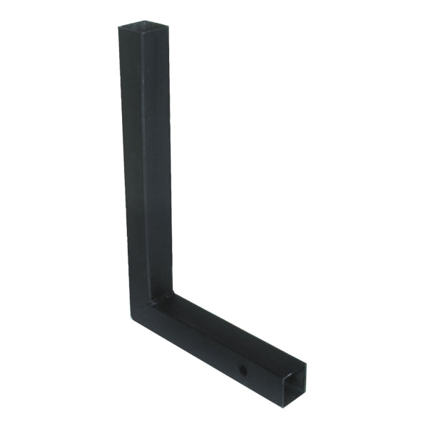 On Time 2" L-Shaped Receiver Hitch, Black - On Time