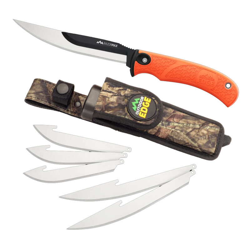 Outdoor Edge RazorMax Fixed Blade Knife, Orange - RMB-20C - Outdoor Edge Knives