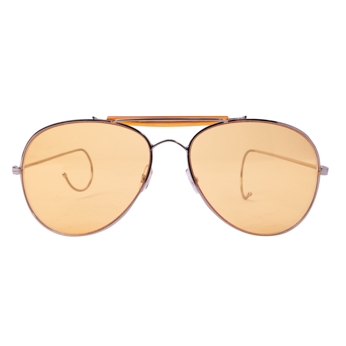 Rothco Aviator Air Force Style Sunglasses - Yellow, Packaging Military Printed Case Box - Rothco