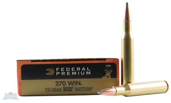 Federal 270 150gr Nosler Partition Vital-Shok Ammunition 20rds - P270E