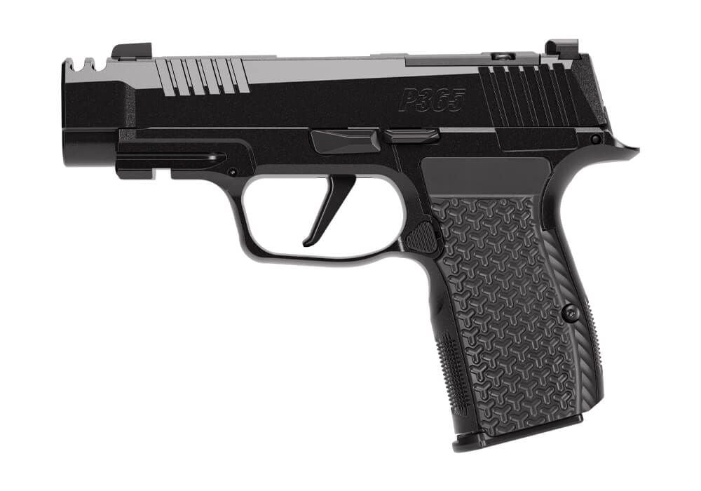 Sig Sauer P365 3.1" .380ACP (3) 12rd OR Pistol, Cerakote Black - 365AXG-380-COMP-LUXE - Sig Sauer