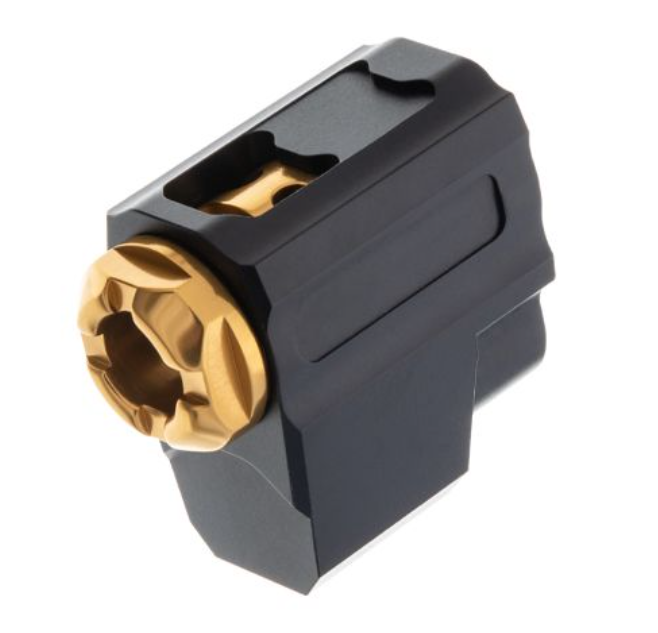 Tyrant Designs - Sig Sauer P365 Compensator Black/Gold - TD-P365COMP-BLK/GOLD - Tyrant Designs Cnc