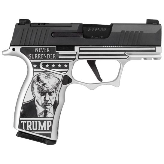 Sig Sauer P365 "Trump 2024 Mug Shot" Grip OR Handgun 9mm Luger 12rd 3.1" Barrel X-RAY 3 Sights - XI681235TRST - Sig Sauer