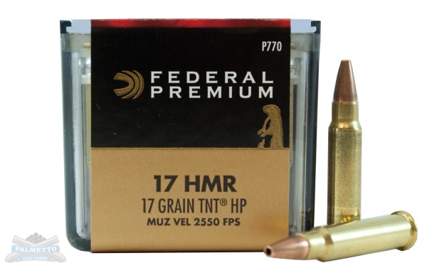Federal 17 HMR 17gr Speer TNT V-Shok Ammuniton 50rds - P770 - Federal