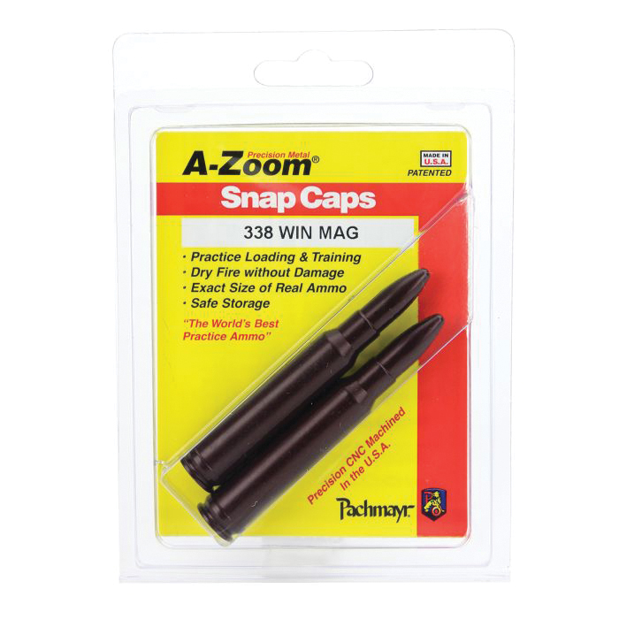 A-Zoom .338 Win Mag Snap Cap, 2/Pack - A-Zoom
