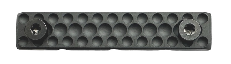 Forward Controls Design - Panel, Cable Management, aluminum, black, 3.14" 2 MLOK slot - PCM-L, Black - Forward Controls Design