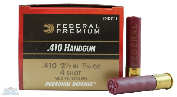 Federal 410ga 2 1/2" 4 Buck Ammunition 20rds - PD412JGE 4