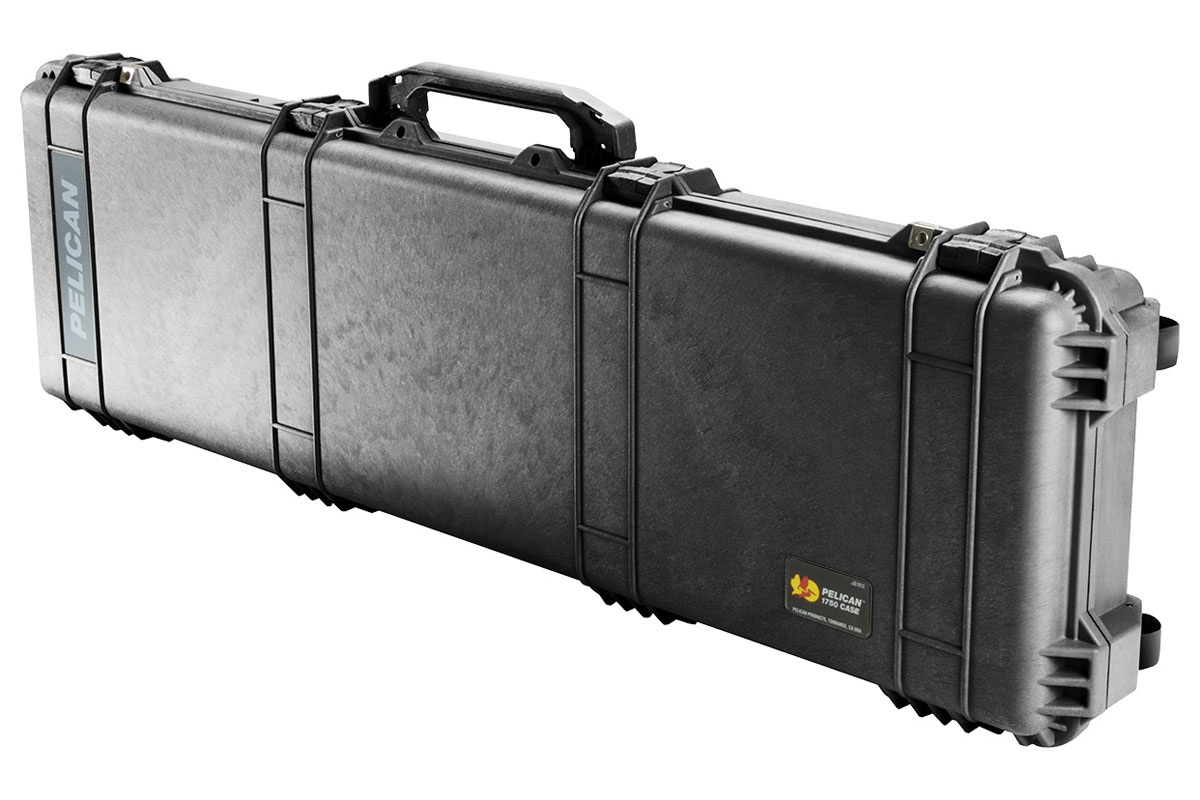 Pelican 1750 Protector Wheeled Long Gun Case, Black - 1750-000-110