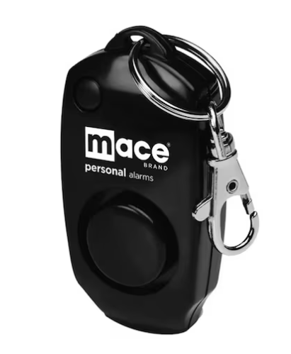 Personal Alarm w/ Keychain, Black - Mace