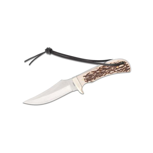 Uncle Henry Fixed Knife Clip Point, Brown - Uncle Henry