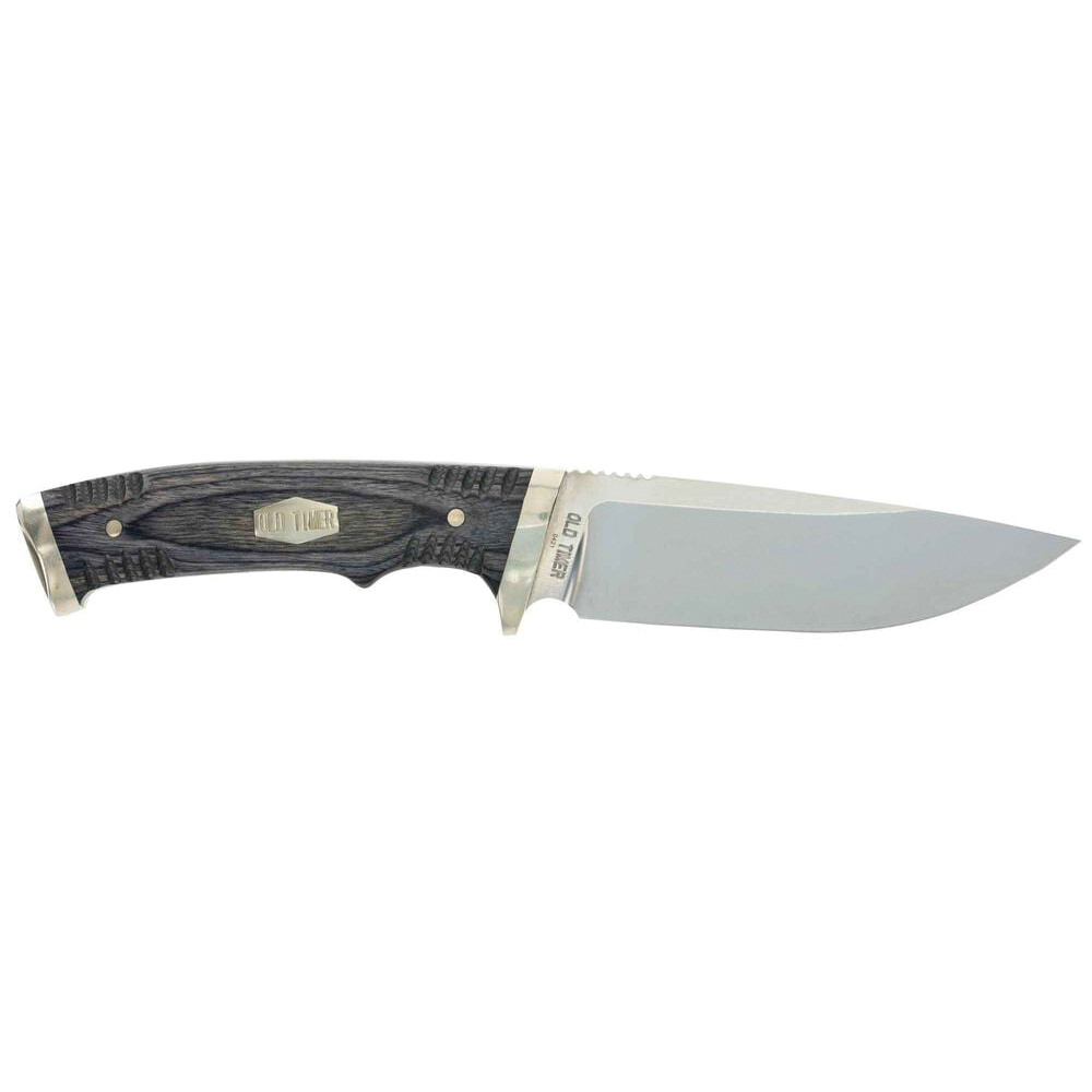Old Timer Heritage 169OTH Fixed Knife Drop Point, Gray - Old Timer