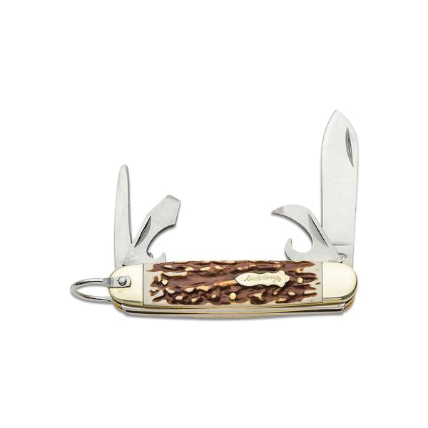 Uncle Henry Next Gen 23UH Scout Multi-Function Folding Knife Drop Point, Brown