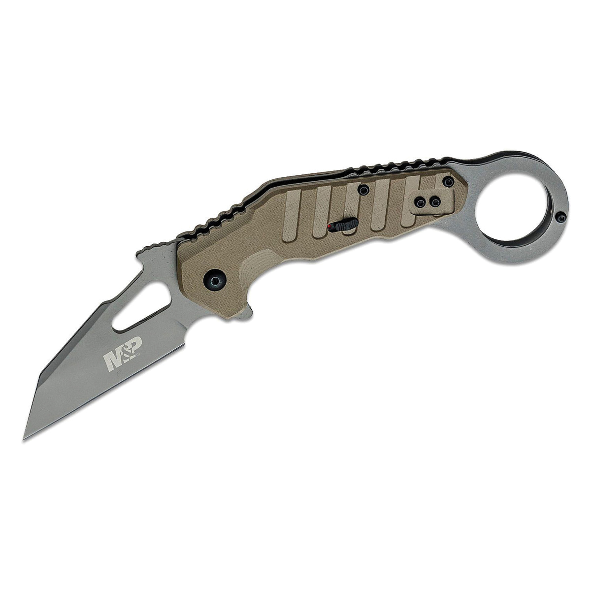 Smith & Wesson Extreme Ops Karambit Knife Wharncliffe, Tan - Smith & Wesson