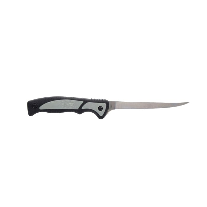 Old Timer Trail Boss Fixed Knife, Black/Gray