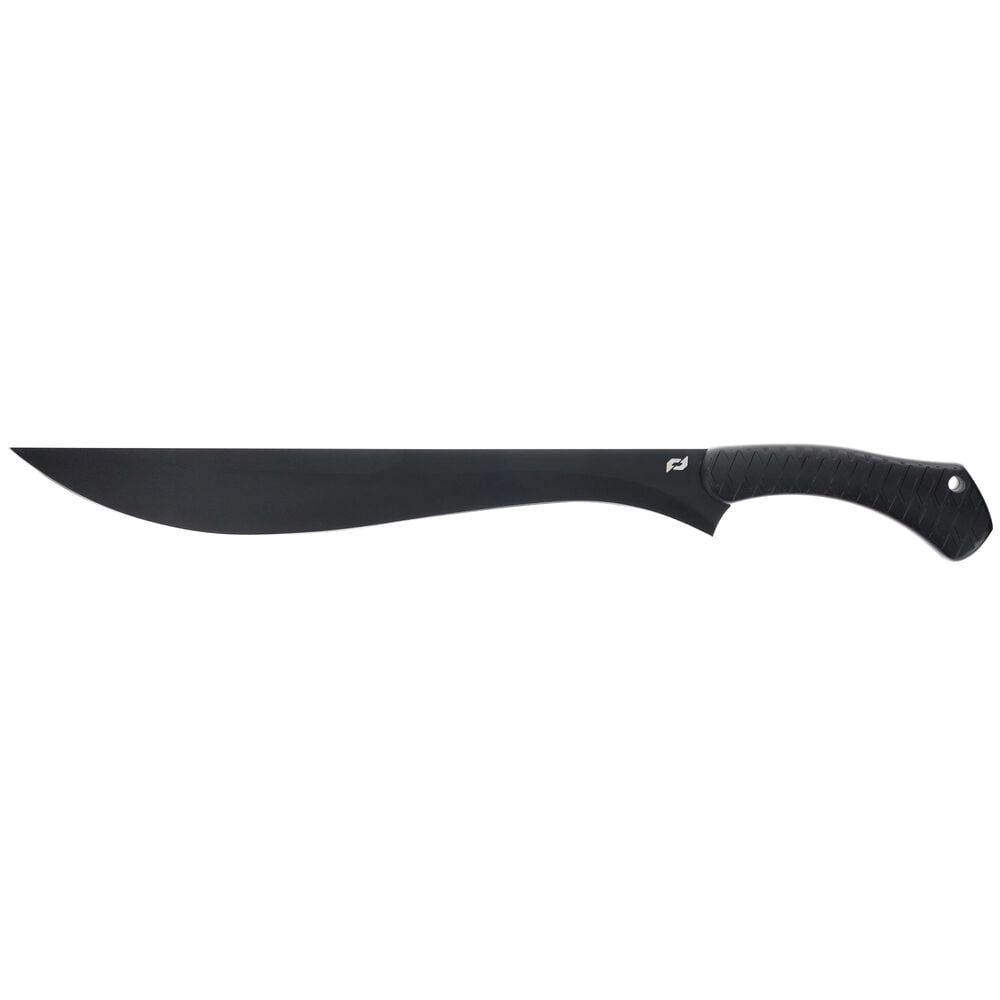 Schrade Delta Class Decimate Brush Fixed Knife Scimitar, Black - Schrade