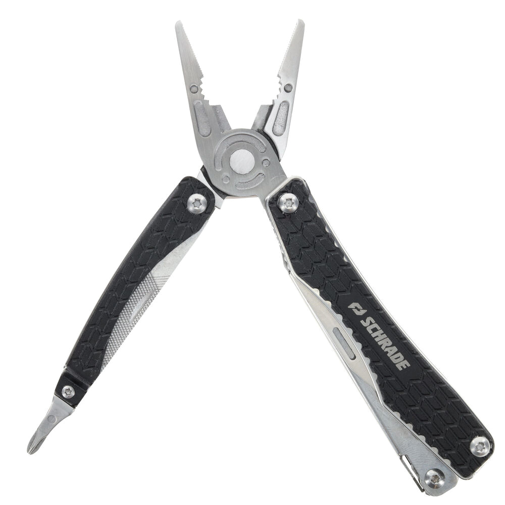 Schrade Delta Class Clench Multi-Tool Clip Point, Black