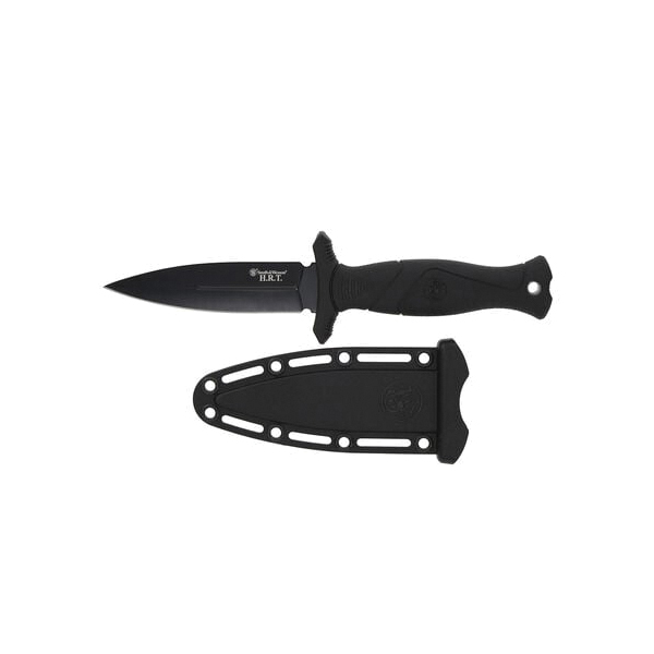 Smith & Wesson HRT Fixed Knife Dagger/Spear Point, Black - Smith & Wesson