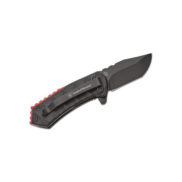 Smith & Wesson 24/7 Spring Assisted Folding Knife Clip Point, Black - Smith & Wesson