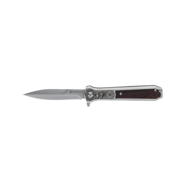 Smith & Wesson Unwavered Folding Knife Dagger, Brown - Smith & Wesson