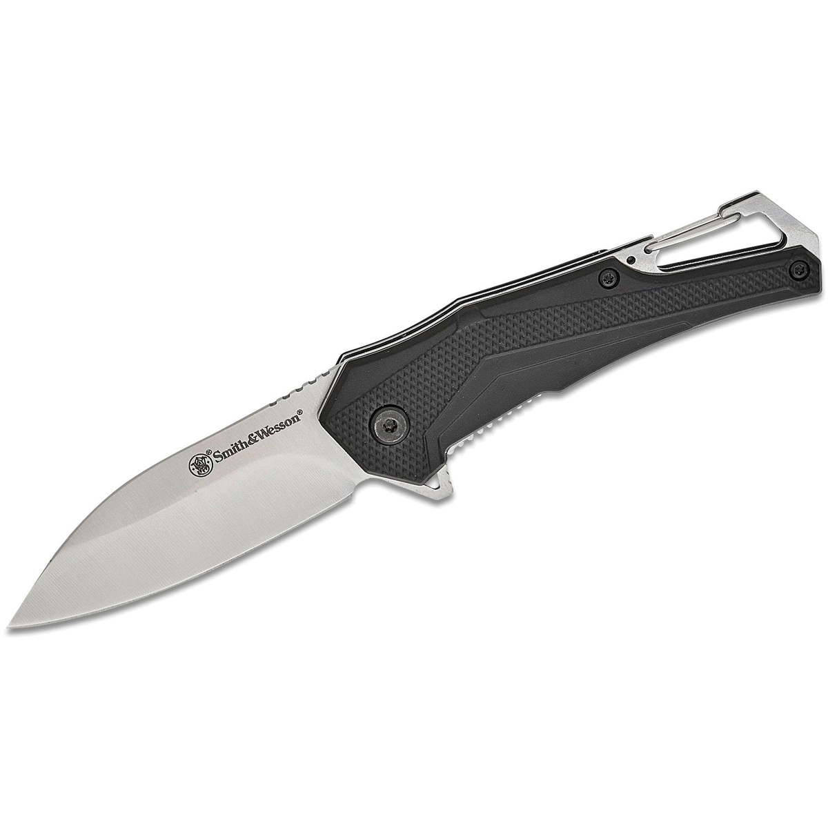 Smith & Wesson Oasis Folding Knife Drop Point, Black - Smith & Wesson