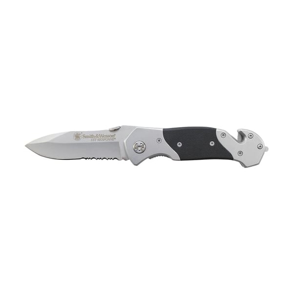 Smith & Wesson 1st Response Folding Knife Drop Point, Silver - Smith & Wesson
