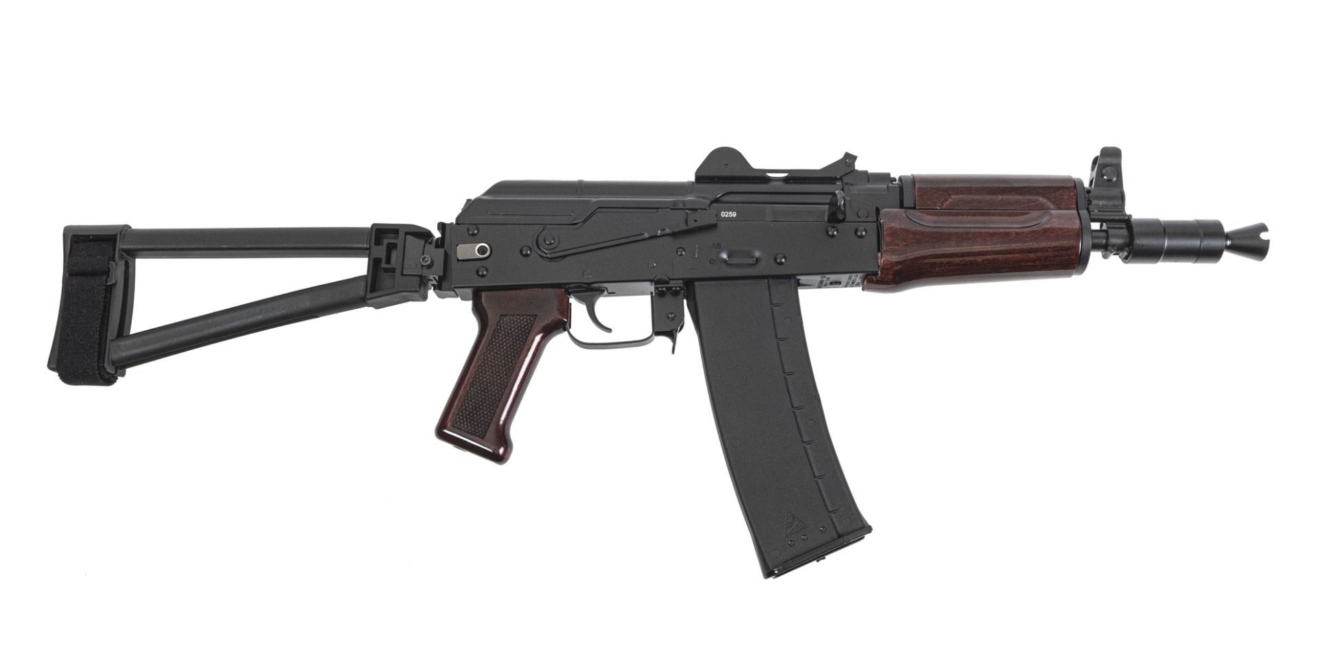 Soviet Arms 300 Blk Krink Triangle Side Folding Pistol, Plum Gloss