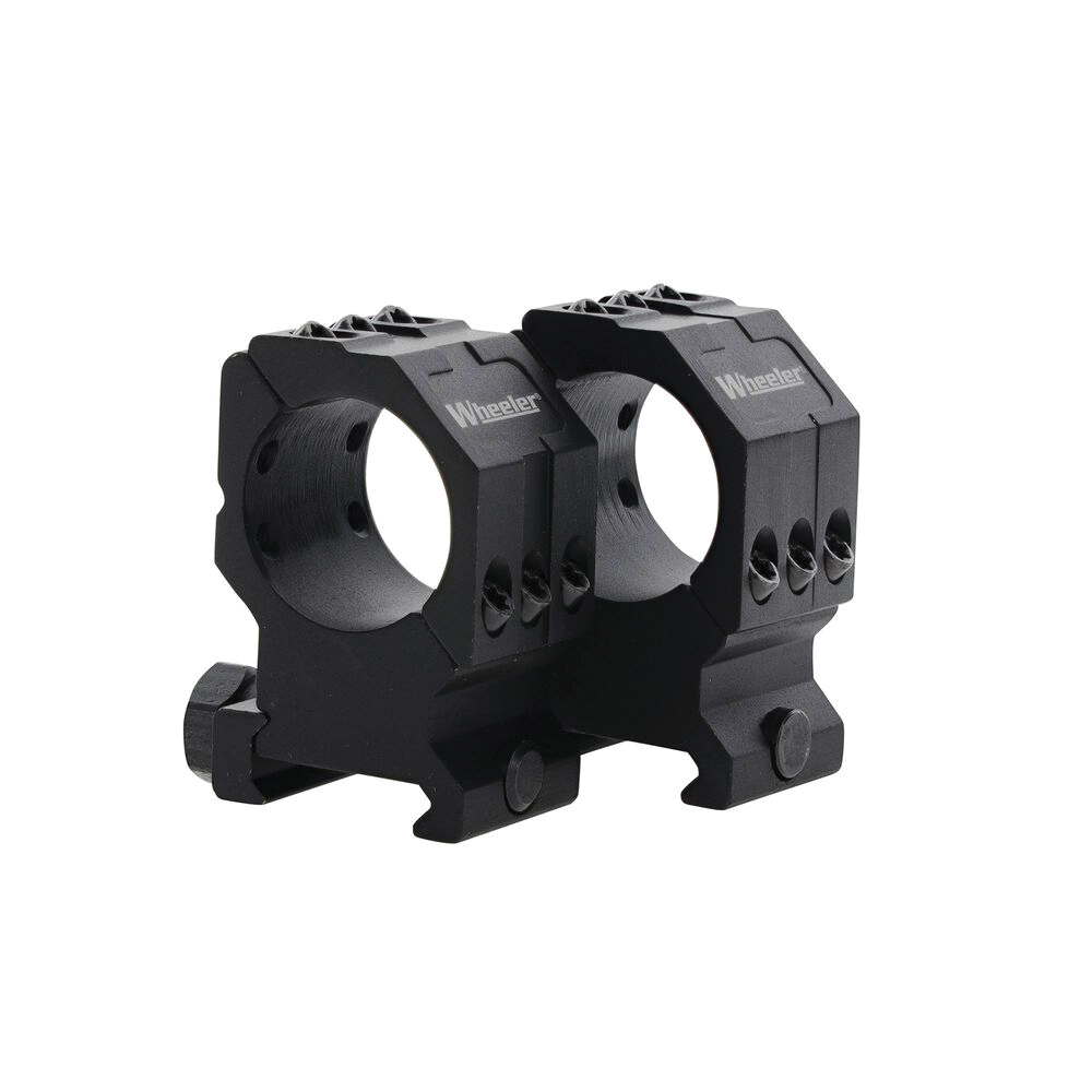 Wheeler 2-Piece Scope Ring 25.40mm Tube Medium 6061 Aluminum Alloy Picatinny Rail