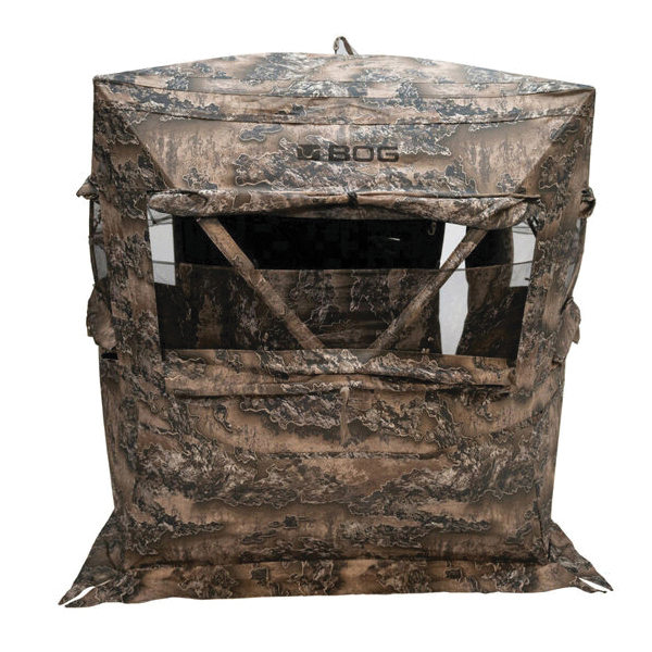 BOG Prevail 59" x 59" x 63" Sitting Height Ground Blind, Realtree Excape Camouflage - Bog