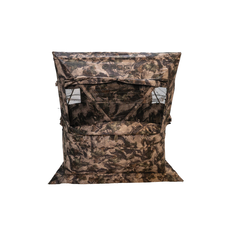 BOG Prevail 59" x 59" x 63" Sitting Height Ground Blind, Mossy Oak Terra Camouflage - Bog