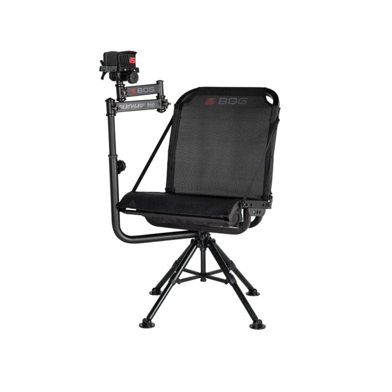 BOG DeathGrip 360 Hunting Chair, Black 400 lb - Bog