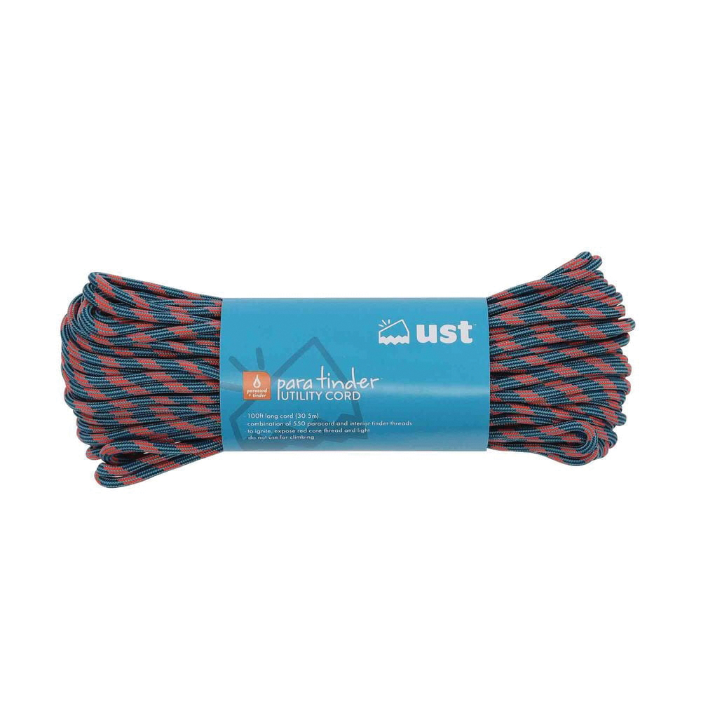 UST ParaTinder Utility Cord, 100' Blue/Orange Carton of 6