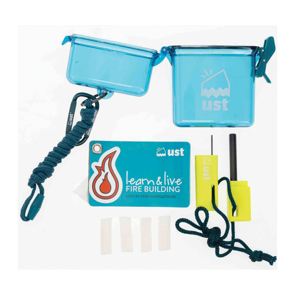 UST Learn and Live 1.50" x 4" x 4.50" Fire Starting Kit - Ust