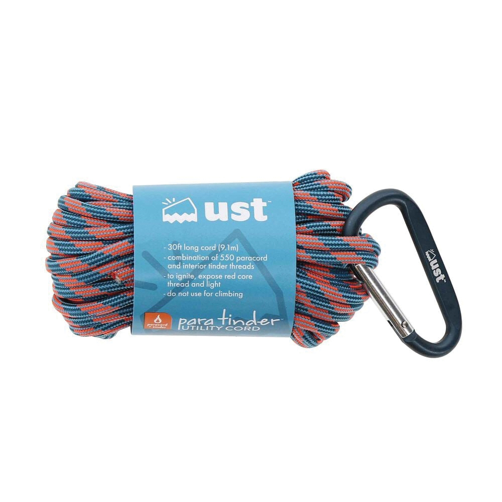 UST ParaTinder Utility Cord, 30' Blue/Red - Ust