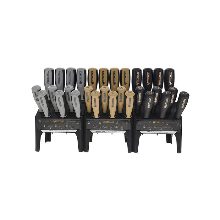 Wheeler 30-Piece Hex/Torx Benchtop Screwdriver Set - Wheeler