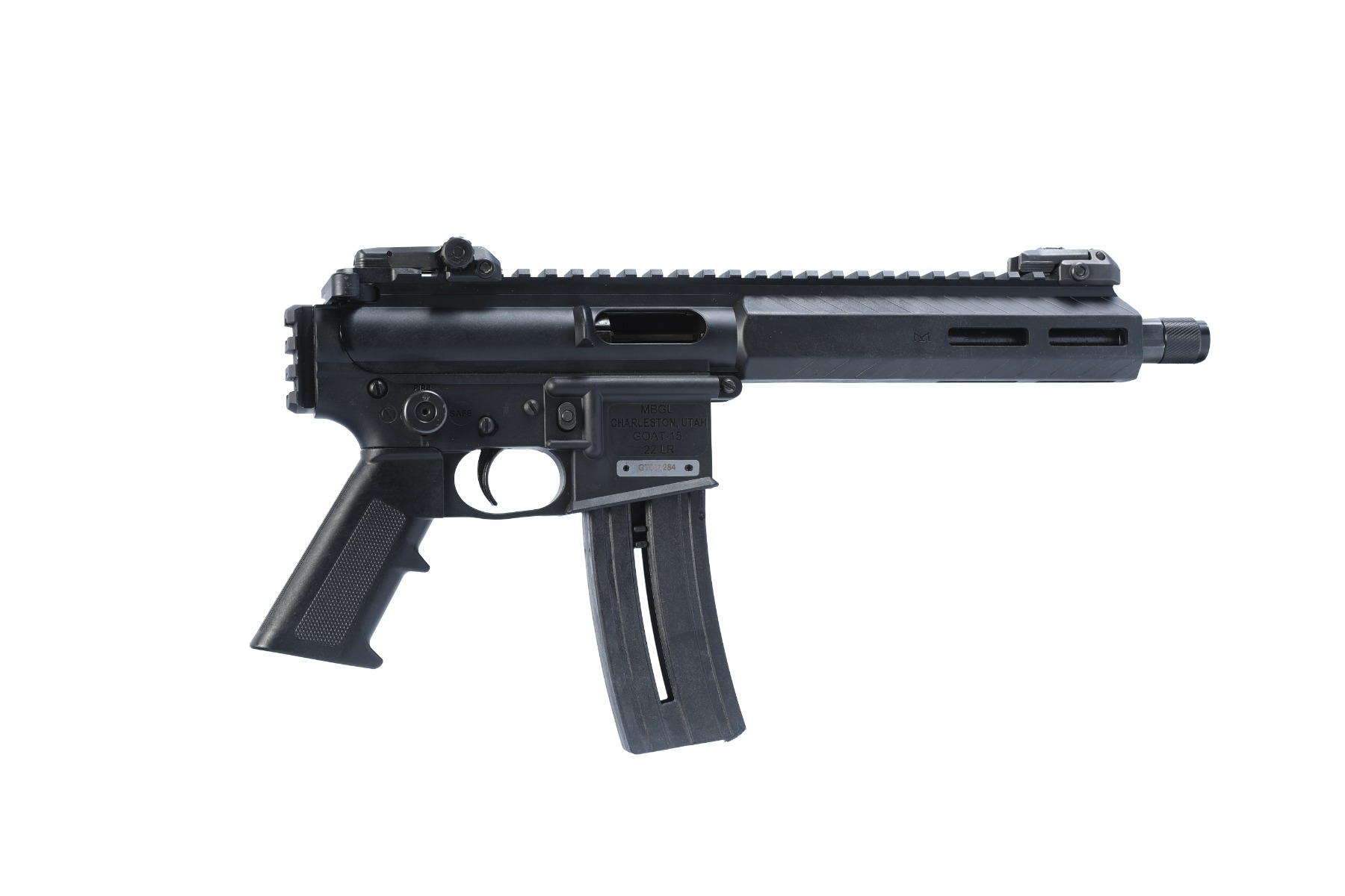 Mountain Billy Gun Lab Goat-15 ATOM 7.8" MLOK .22LR Pistol - Mountain Billy Gun Lab