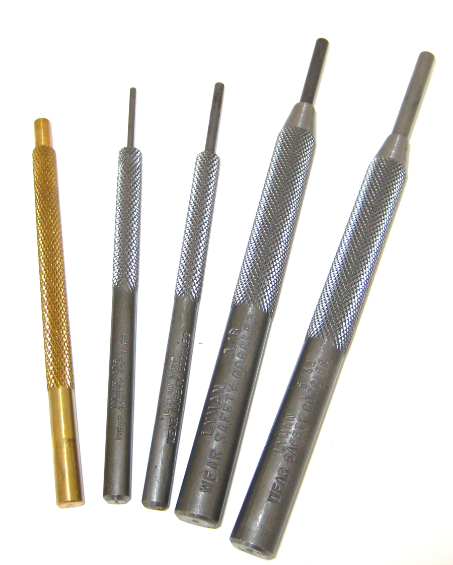 Lyman Pistol 5-pc Brass & Steel Punch Set 7031271