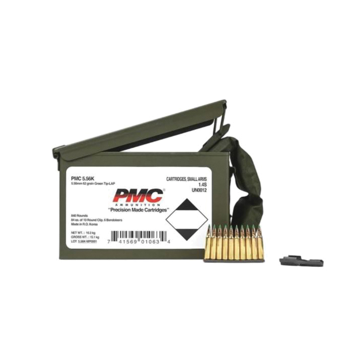 PMC 5.56x45mm 62 gr FMJ 1680rds - Pmc