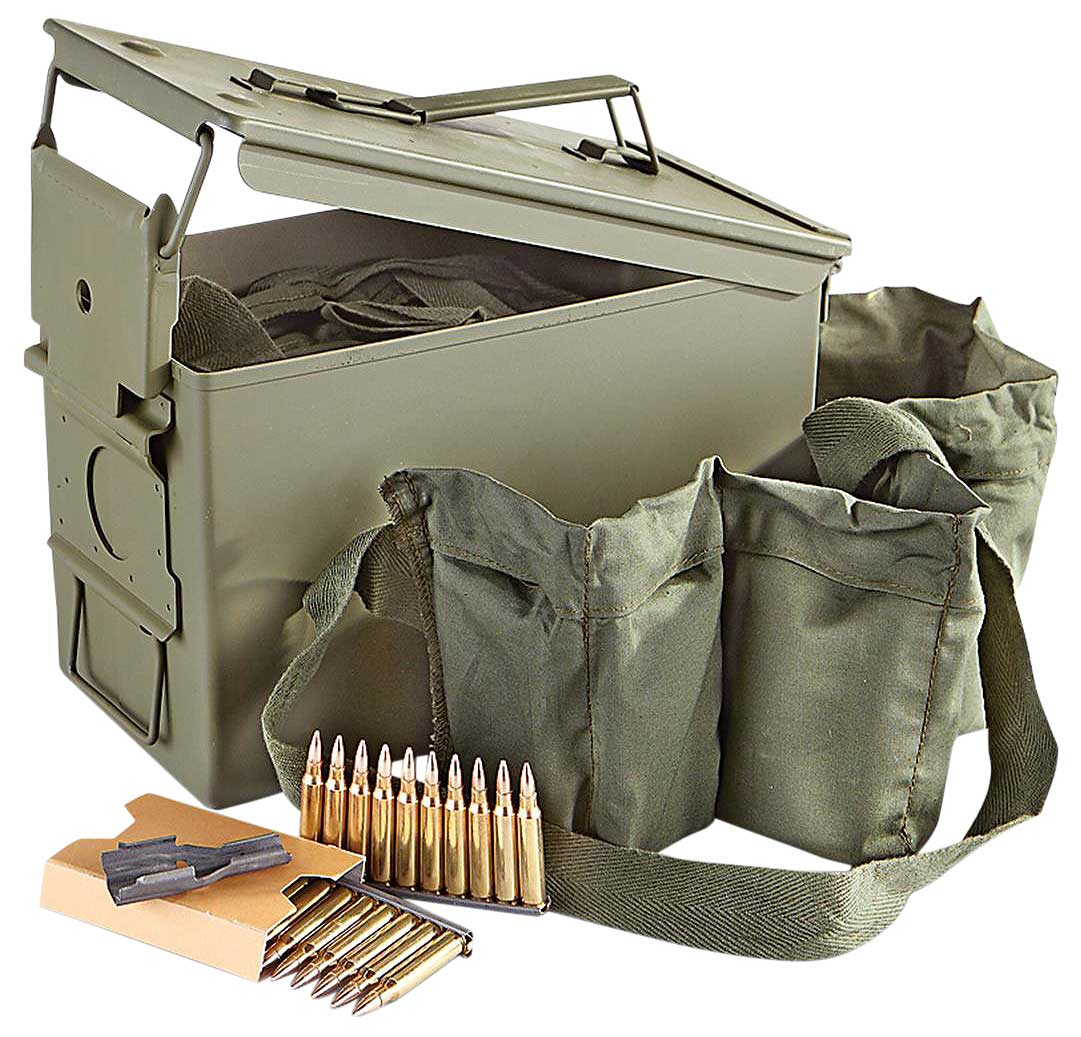 PMC Bulk .223 Ammo 55 Grain FMJ w/ Bandolier in M2A1 840 rd/can - 223AMB-840 - Pmc