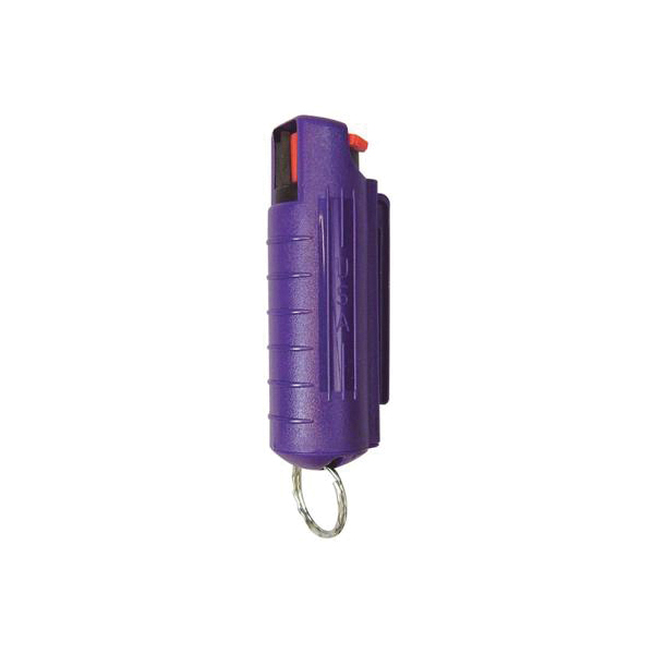 Personal Security Blue Heat Pepper Spray w/Purple Hard Case and Key Ring, 1/2 oz Purple - Personal Security