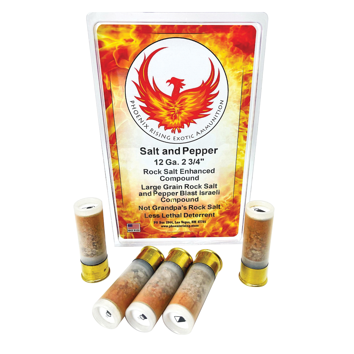 Phoenix Rising Rock Salt & Pepper 12 Gauge 2-3/4" 5rds - Phoenix Rising
