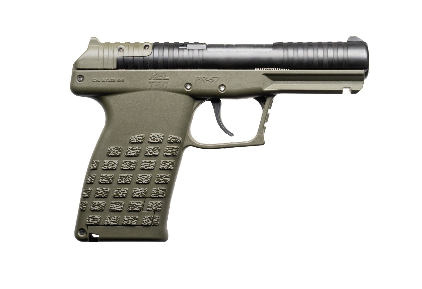 Keltec PR57 5.7X28 4.64" 20rd Pistol, Green - PR57GRN - Kel-Tec