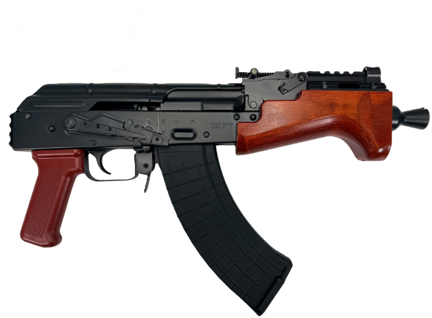 Pioneer Arms Micro Hellpup Pro 7" 7.62x39 30rd Pistol, Poiish Red - PRAK0031KPRO - Pioneer Arms