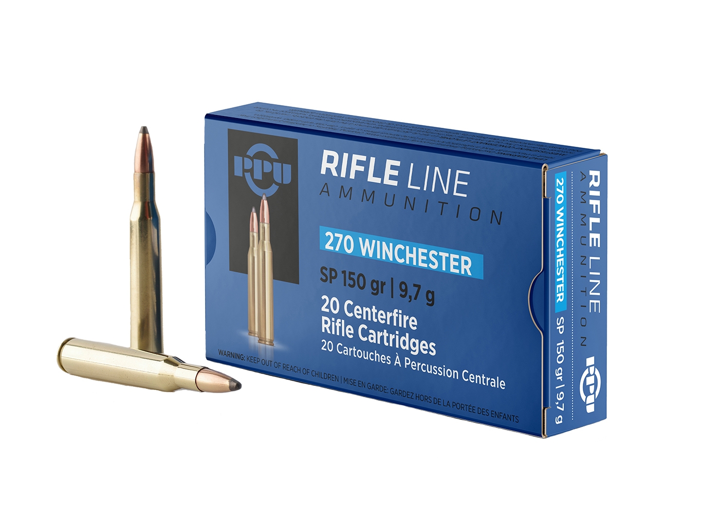 Prvi Partizan .270 Winchester SP 150 gr 20 Rounds Ammunition - PP2702 - Prvi Partizan