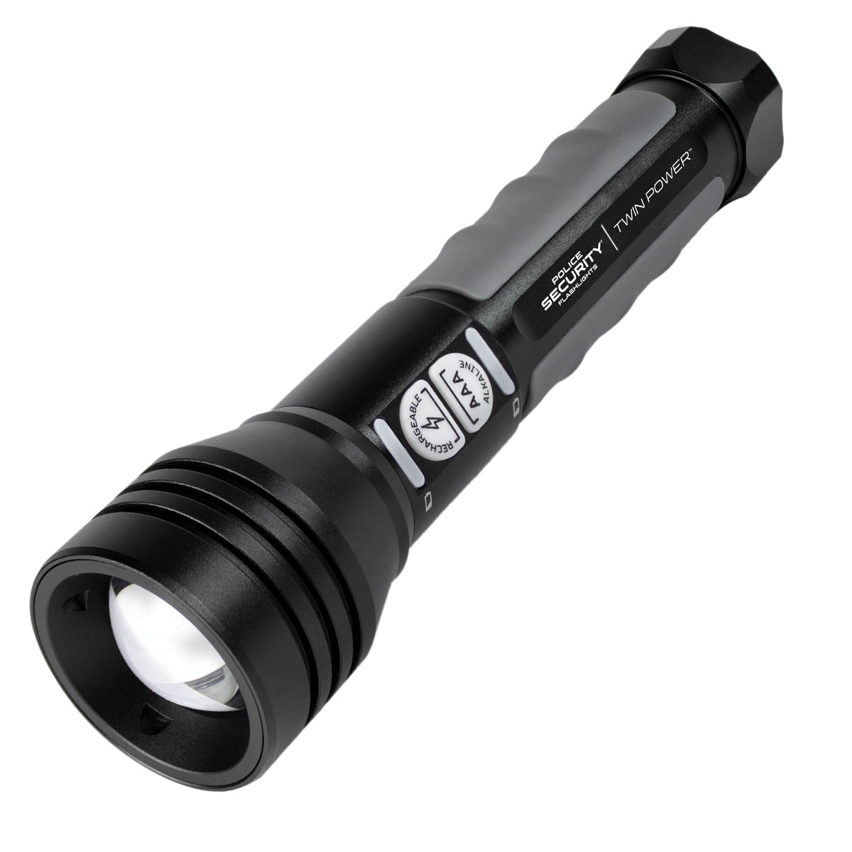 Police Security Twin Power LED Flashlight 600 lm - Police Security