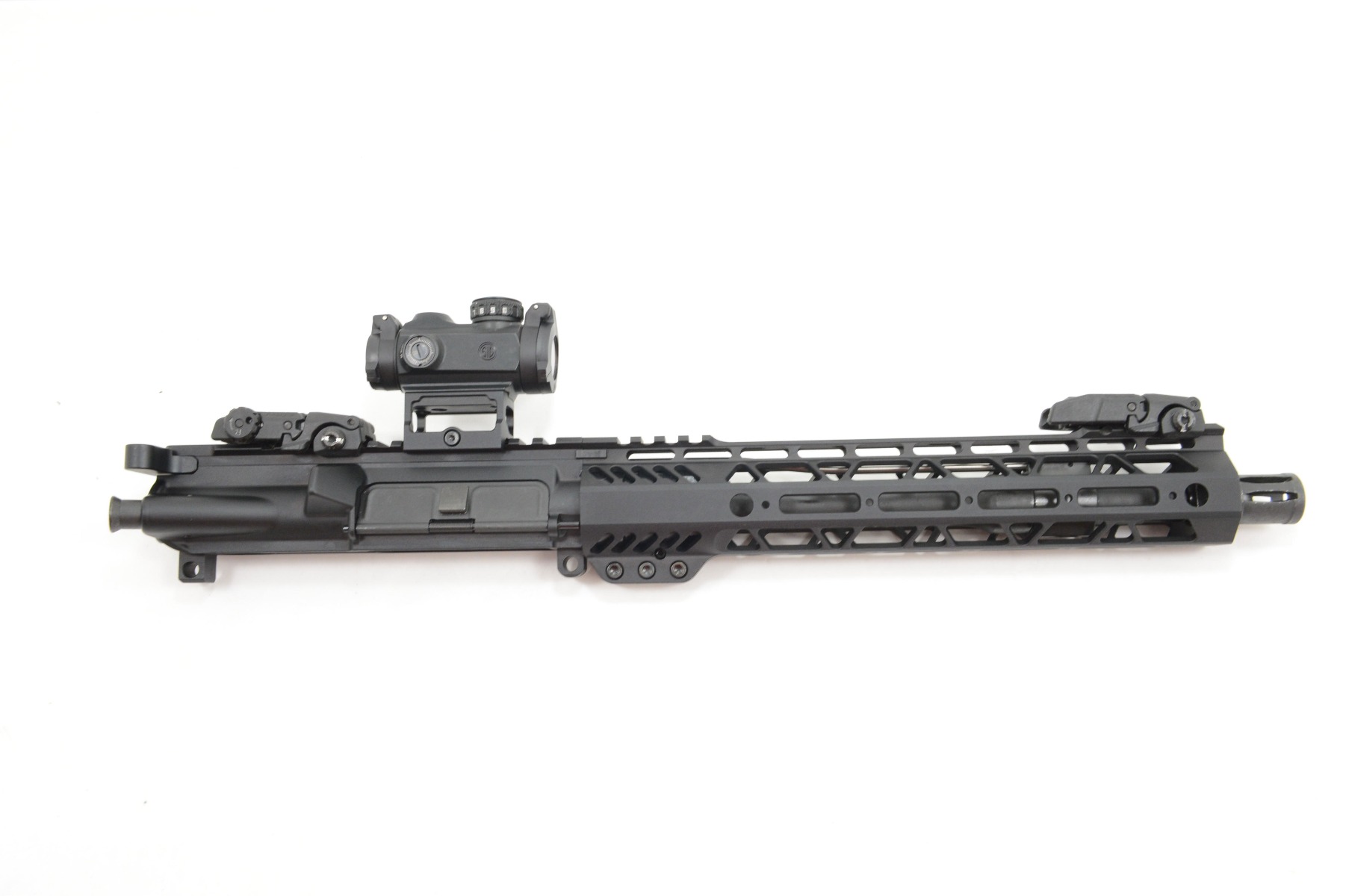 PSA 10.5" 5.56 NATO 1/7 Phosphate 10.5" Lightweight M-Lok Upper With Romeo MSR, MBUS Sight Set, BCG, & CH - Palmetto State Armory