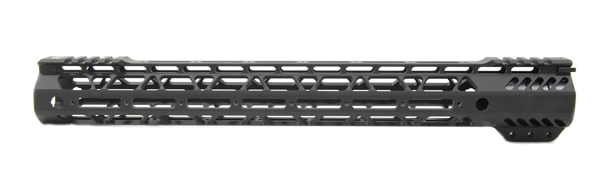 PSA Custom Cross-Cut Lightweight 15" MLOK Partial Picatinny Handguard - Psa Custom