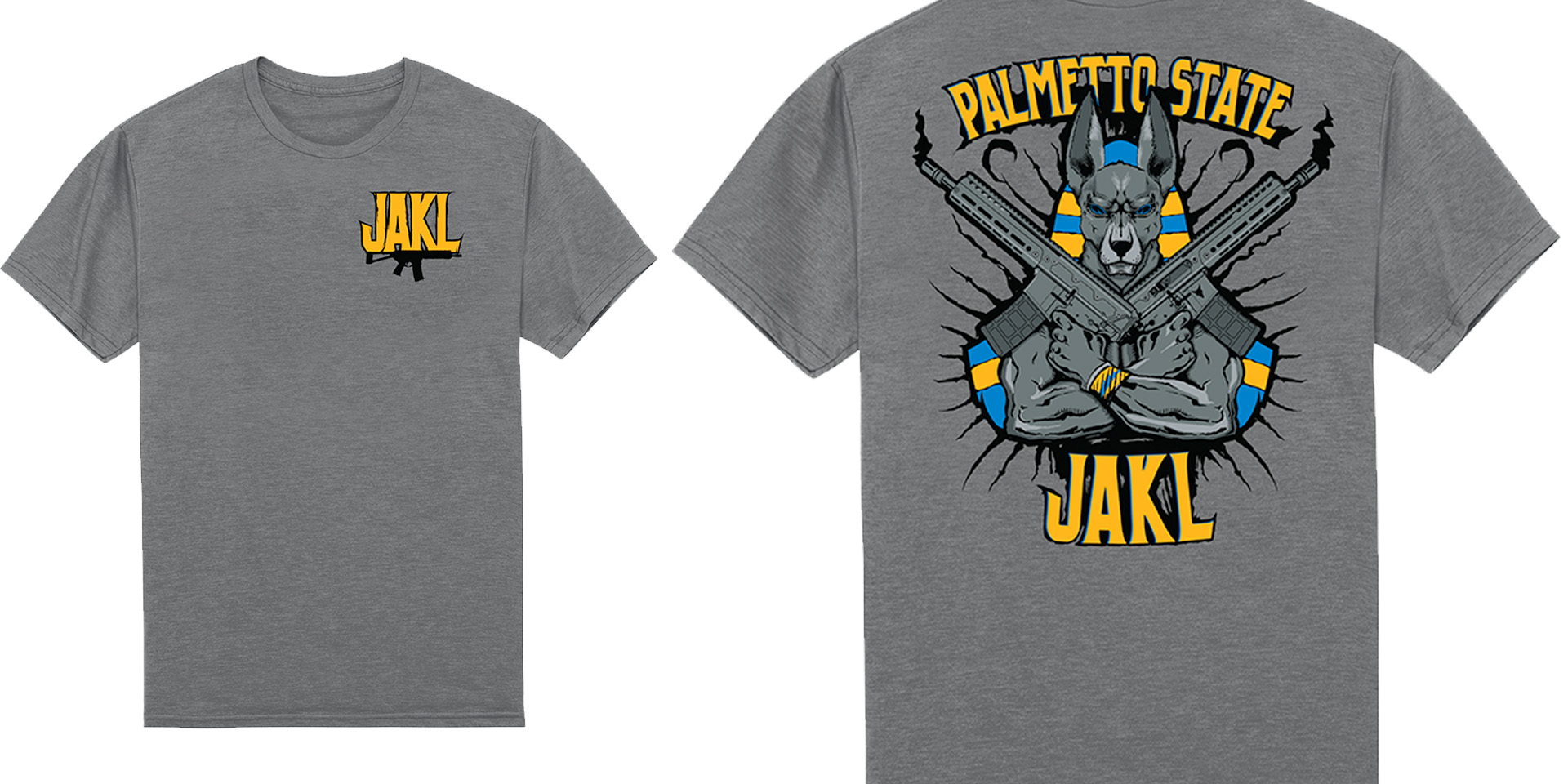 PSA JAKL T-Shirt, Ash Heather - Small - Palmetto State Armory