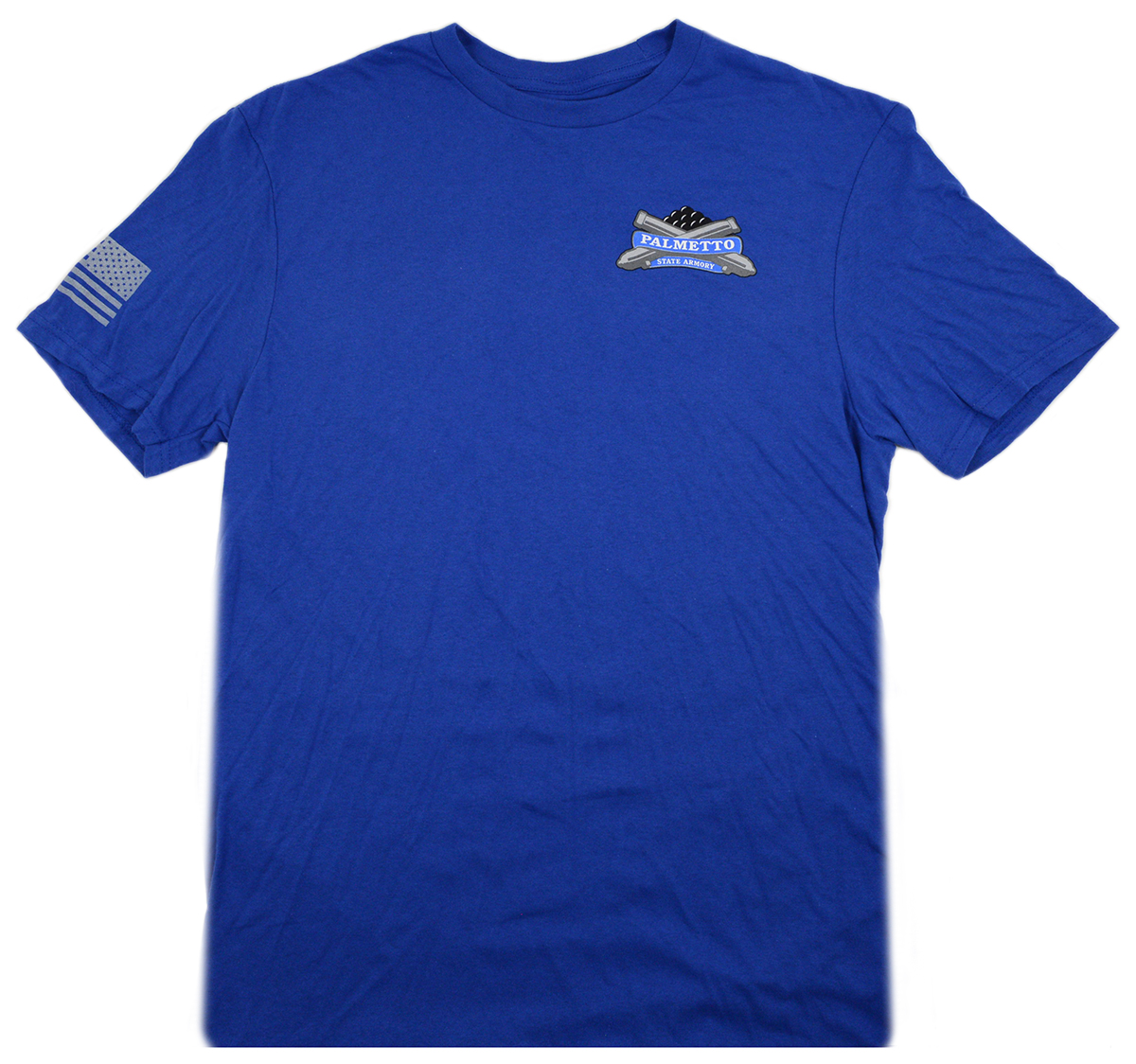 PSA Logo T Shirt - Flag Sleeve - Deep Royal - M - Palmetto State Armory