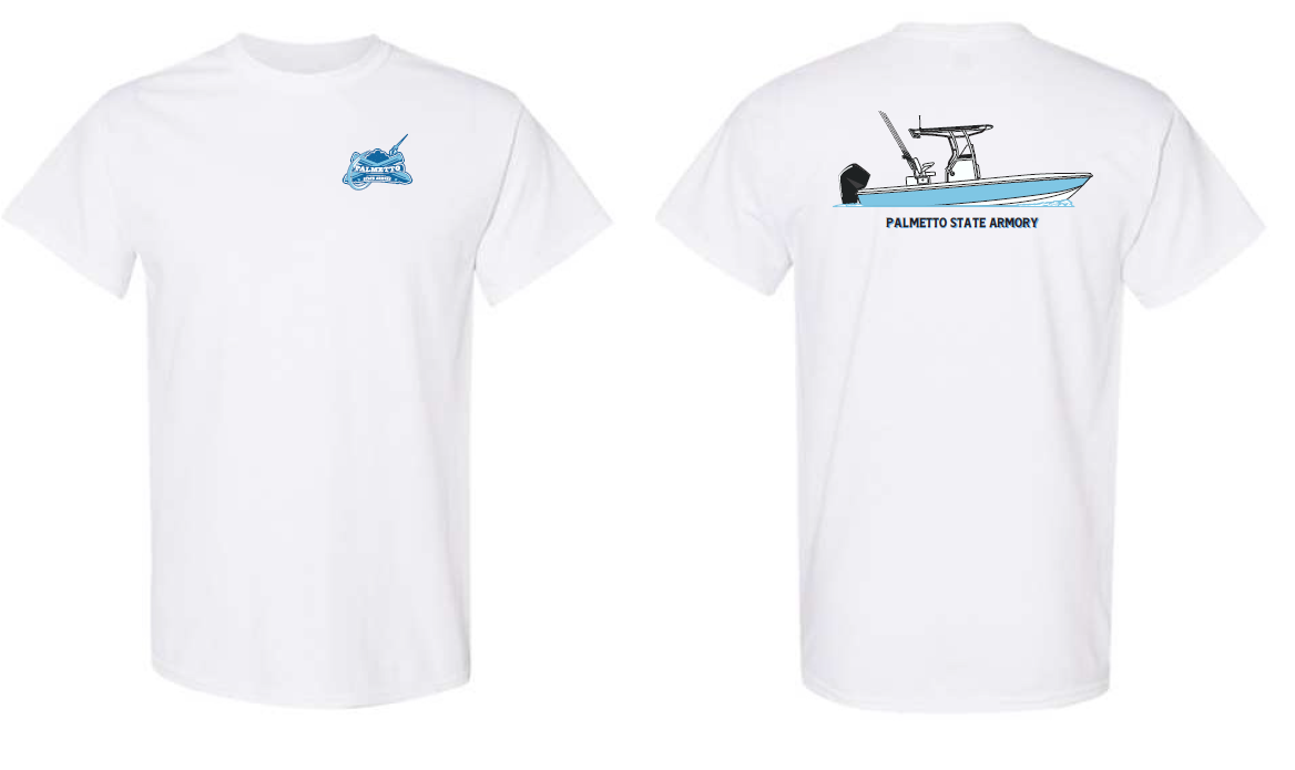 PSA Boat SS Tee, White - 2X-Large